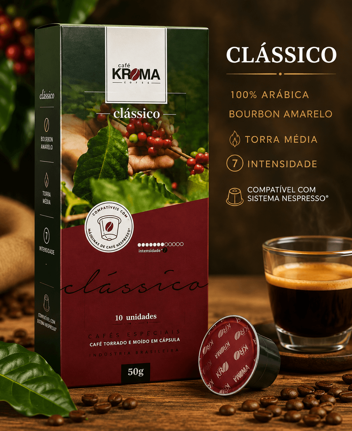 Cápsulas Kroma Clássico — 10 unidades